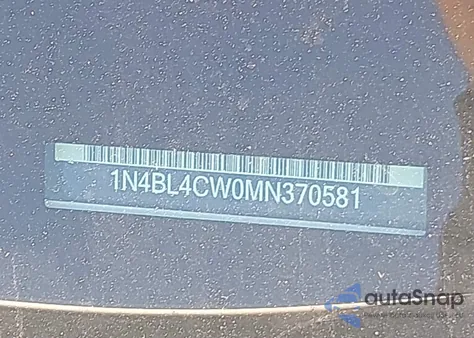 2021 Nissan Altima Sr Intelligent Awd from USA, damaged, VIN 1N4BL4CW0MN370581